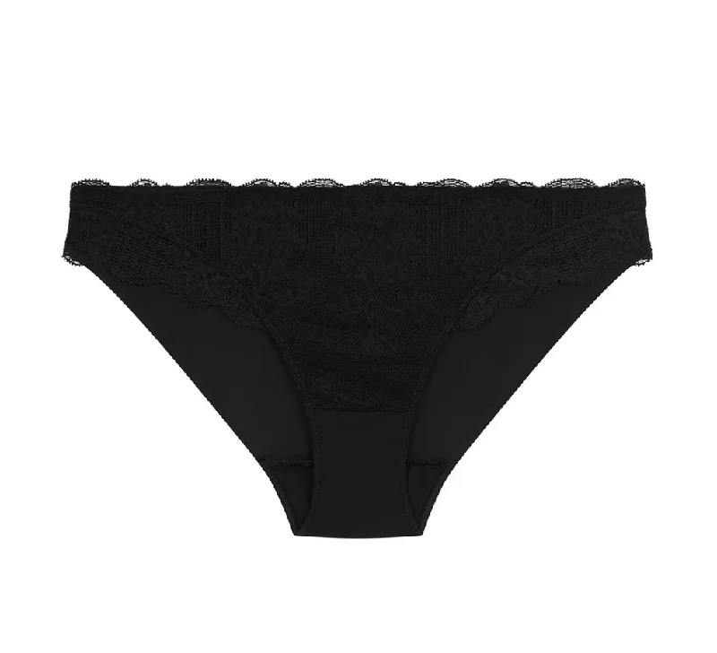 Boyshort bikini bottoms for sporty style -Reve Bikini Black