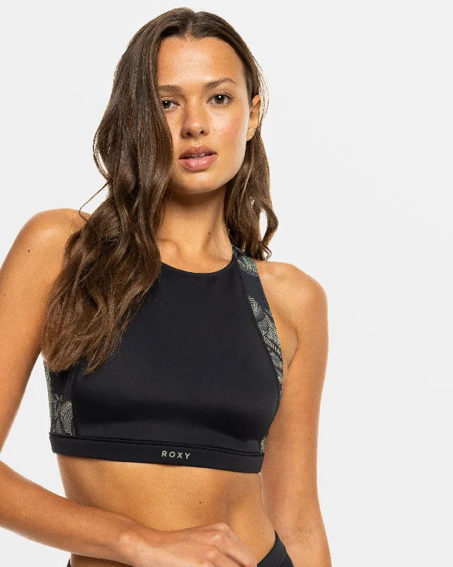 Mix and match bikini tops and bottoms -Roxy Pro Wave Crop Top Bikini Top - Anthracite The Palms Wetsuit Mix and match bikini tops and bottoms -Roxy Pro Wave Crop Top Bikini Top - Anthracite The Palms Wetsuit