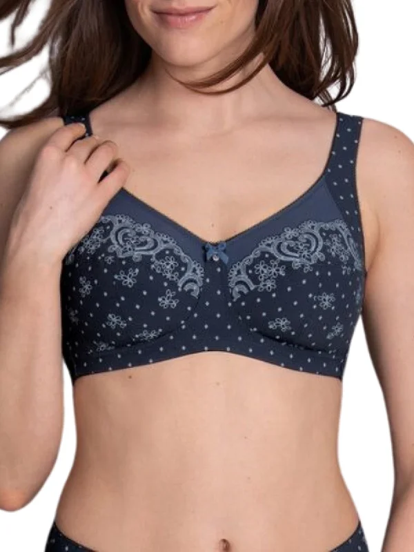 Who makes the best non wired bras? -Belvedere Comfort Bra - Deep Blue