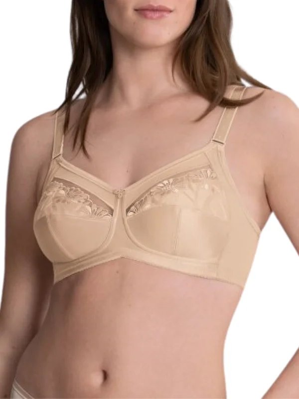Do non wired bras come in plus sizes? -1Safina Comfort Bra - Sand