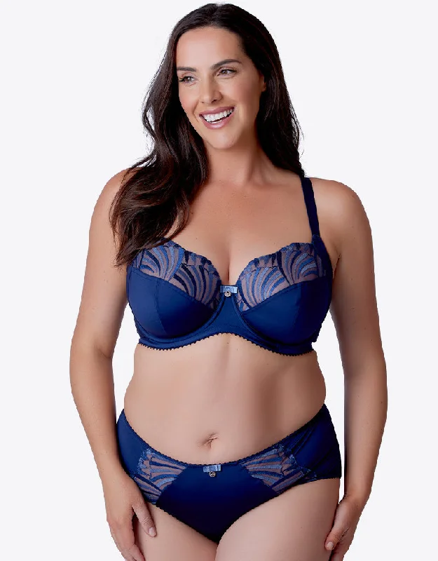 Minimizer bras for work -Berlei Embrace Full Cup Side Support Bra Deep Blue