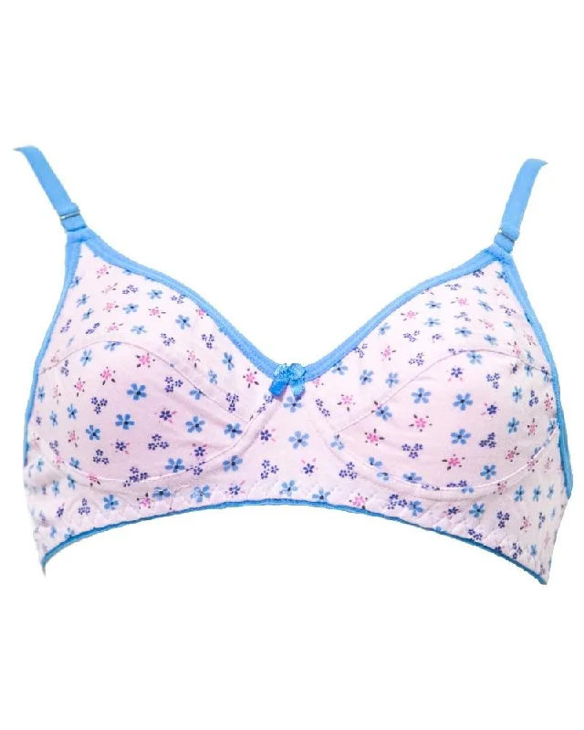 Non wired bras for swimming -Branded Printed BBG-2005 Comfortable - Non Padded , Non Wired Bra Pink - Blue Bell Girl Non wired bras for swimming -Branded Printed BBG-2005 Comfortable - Non Padded , Non Wired Bra Pink - Blue Bell Girl