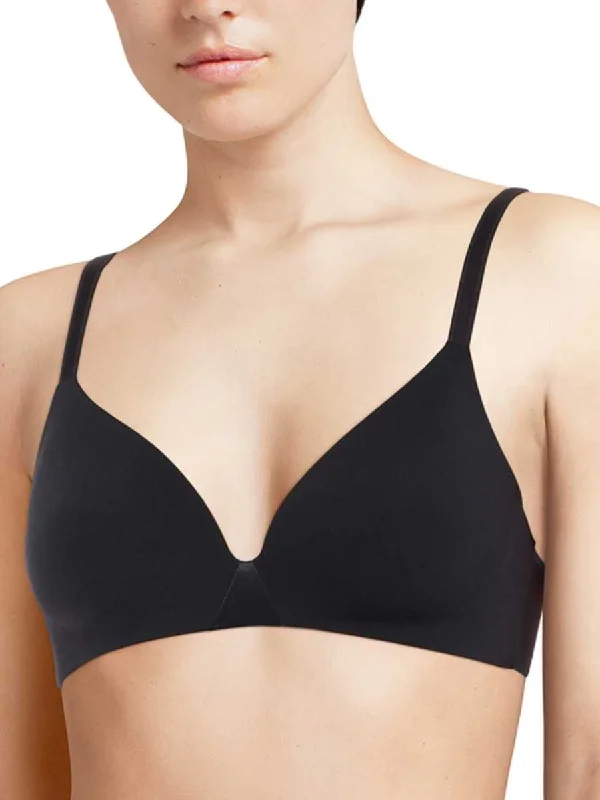 Non wired bras with free shipping -Essentiall Wirefree Triangle T-Shirt Bra - Black Non wired bras with free shipping -Essentiall Wirefree Triangle T-Shirt Bra - Black