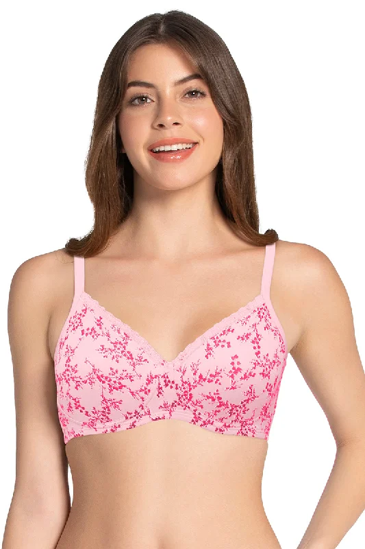 Strapless bra that stays up large bust -Cotton Casual Padded Non-wired Printed T-shirt Bra - Pink Nectar Pr Strapless bra that stays up large bust -Cotton Casual Padded Non-wired Printed T-shirt Bra - Pink Nectar Pr