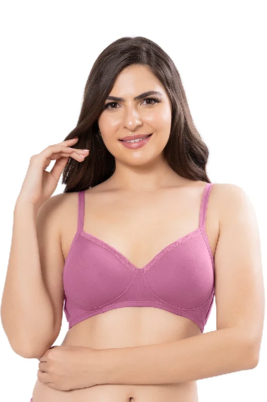 Plus size bras for curvy women -Cotton Casuals Padded Non-Wired Solid T-Shirt Bra - Malaga Plus size bras for curvy women -Cotton Casuals Padded Non-Wired Solid T-Shirt Bra - Malaga