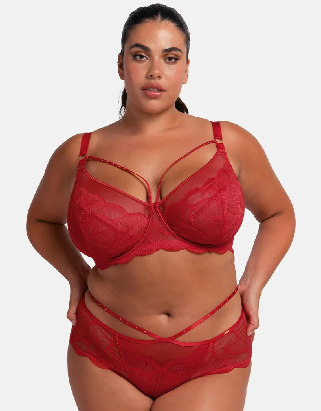 What type of bra to wear with a t-shirt? -Dorina Adelina Full Cup Bra Red