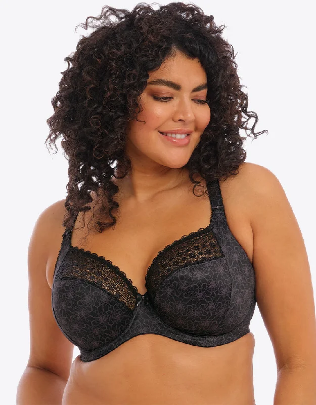 Triangle bras for teens -Elomi Kim Plunge Bra Black