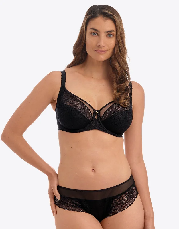 Molded bra with smooth cups -Fantasie Ann-Marie Side Support Bra Black
