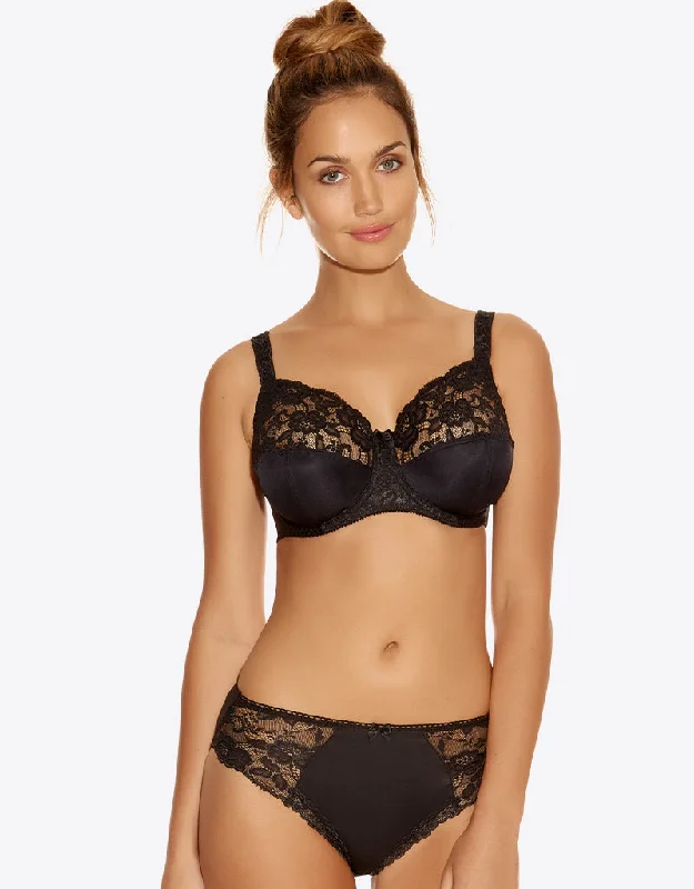 Bras for sensitive skin no allergies -Fantasie Helena Full Cup Bra Black