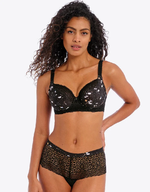 Open cup bras for small chests -Freya Daydreaming Balcony Bra Celestial
