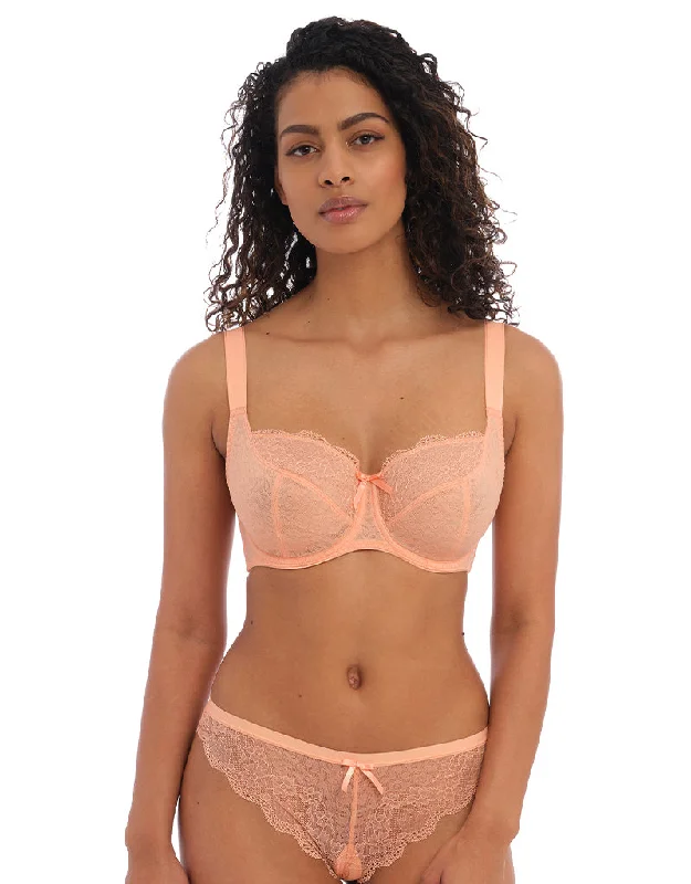 Plus size bras wire free -Freya Fancies Balconette Bra Nectar
