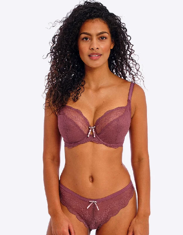 Multiway bras with padding -Freya Fancies Plunge Bra Iced Mocha