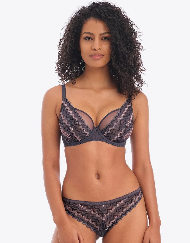 Nude bra for fair skin -Freya Festival Vibe High Apex Bra Cinder