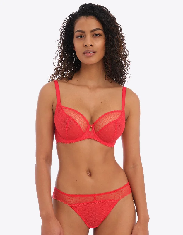 Maternity bras for pregnancy -Freya Signature Plunge Bra Chilli Red