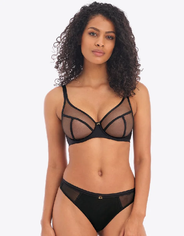 Where to buy nursing bras online? -Freya Snapshot High Apex Plunge Bra Black