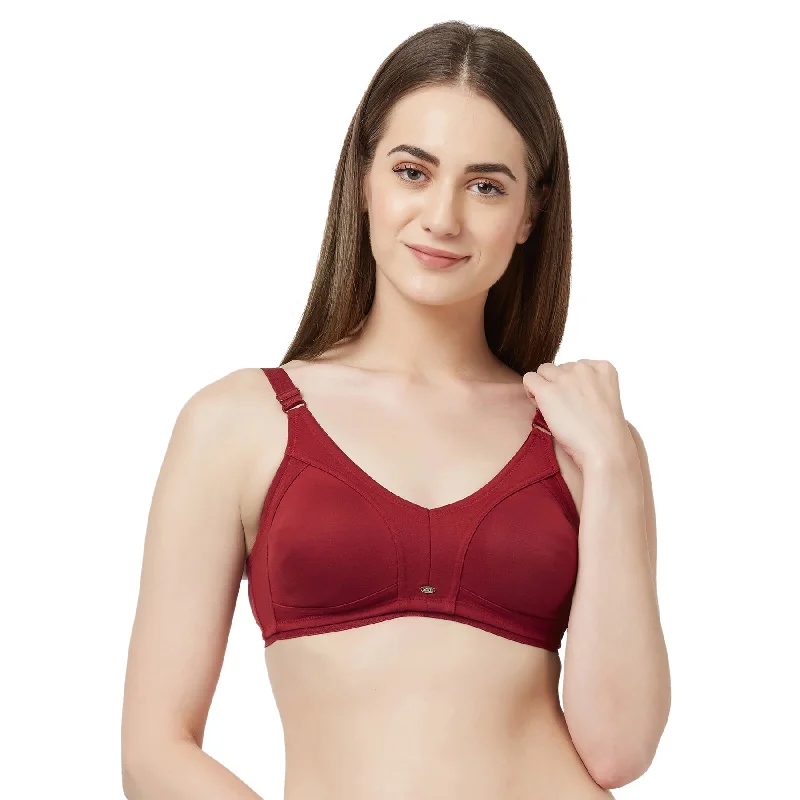 Non wired bras for teenagers -Full Coverage Non Padded Non Wired Bra-CB-329