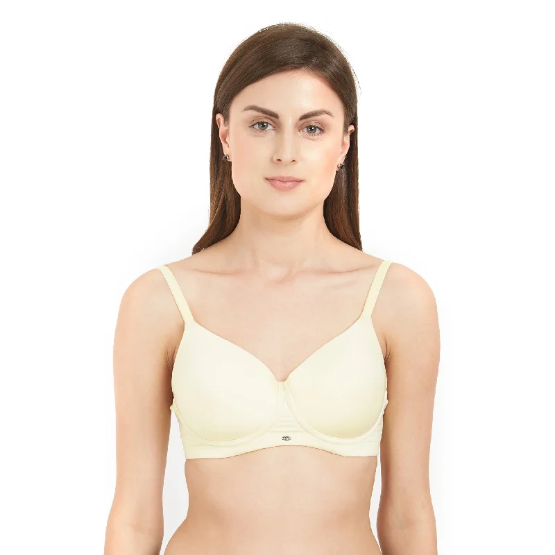 Non wired bras that provide lift -3Full Coverage Padded Non Wired Bra-CB-122