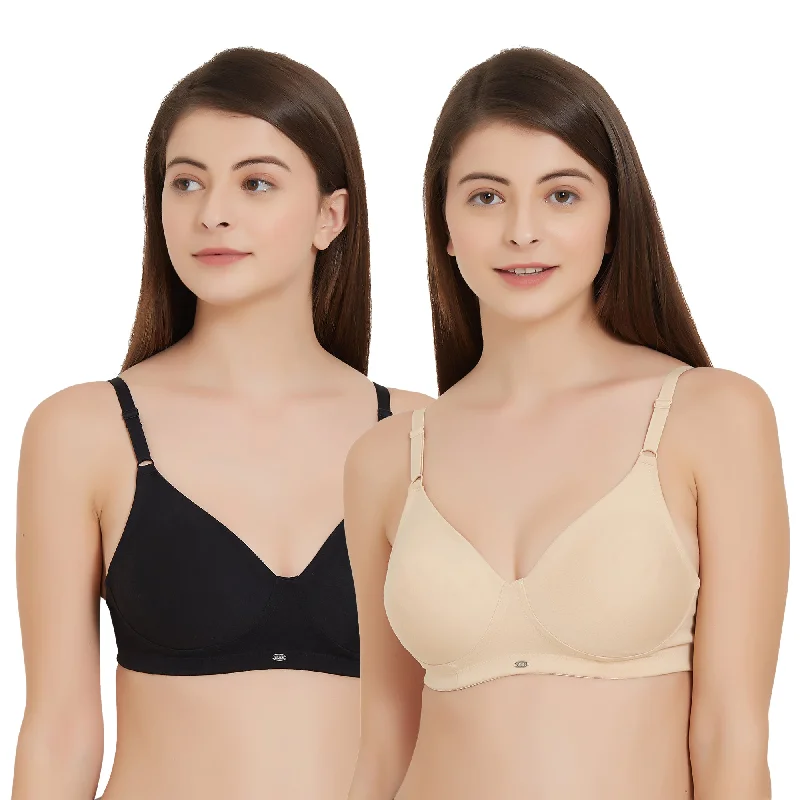 Non wired bras with superior designs -Full Coverage Seamless Cup Non-Wired Bra (PACK OF 2) CB-330 Non wired bras with superior designs -Full Coverage Seamless Cup Non-Wired Bra (PACK OF 2) CB-330