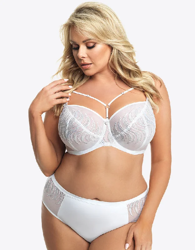 Multiway bras for various styles -Gorsenia Destiny Balconette Bra White