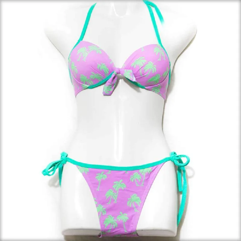 Push up bras for different ages -Green Tree Bikini Set