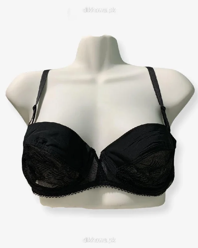 Push up bras made of cotton -Imported Stocklot Branded Net Pushup Bra - Underwired Bra Non Padded Bra - Pack of 2 Push up bras made of cotton -Imported Stocklot Branded Net Pushup Bra - Underwired Bra Non Padded Bra - Pack of 2