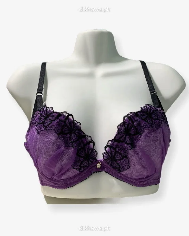 Push up bras with front closure -Imported Stocklot Branded Net Pushup Bra - Underwired Bra Non Padded Bra - Pack of 2 Push up bras with front closure -Imported Stocklot Branded Net Pushup Bra - Underwired Bra Non Padded Bra - Pack of 2