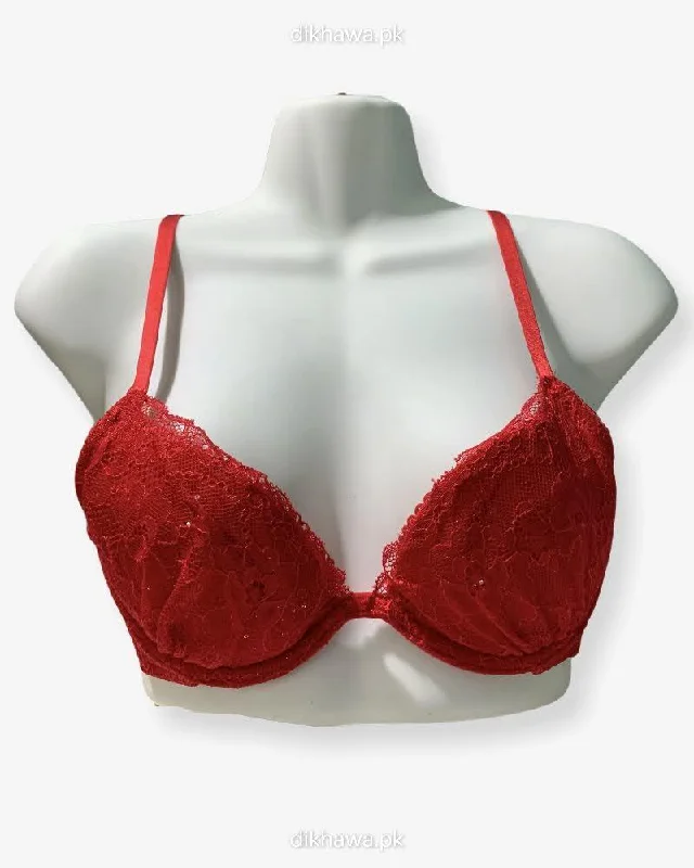 Push up bras with adjustable straps -Imported Stocklot Branded Net Pushup Bra - Underwired Bra Non Padded Bra - Pack of 2 Push up bras with adjustable straps -Imported Stocklot Branded Net Pushup Bra - Underwired Bra Non Padded Bra - Pack of 2