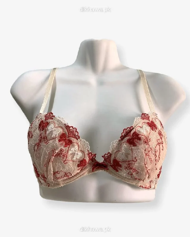 Push up bras with underwire support -Imported Stocklot Branded Net Pushup Bra - Underwired Bra Non Padded Bra - Pack of 2 Push up bras with underwire support -Imported Stocklot Branded Net Pushup Bra - Underwired Bra Non Padded Bra - Pack of 2