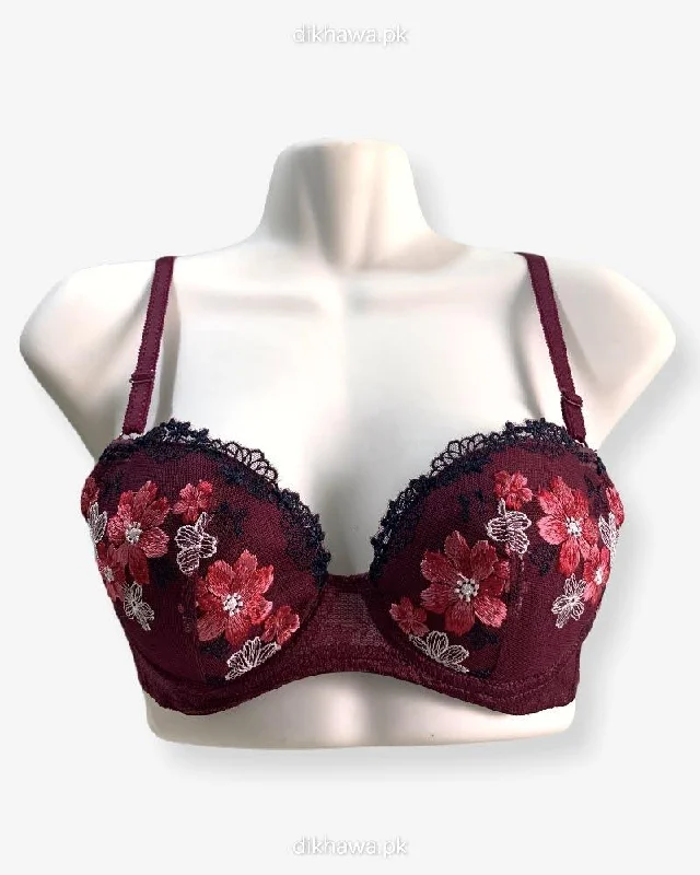 Push up bras without underwire -Imported Stocklot Branded Net Pushup Bra - Underwired Bra Non Padded Bra - Pack of 2 Push up bras without underwire -Imported Stocklot Branded Net Pushup Bra - Underwired Bra Non Padded Bra - Pack of 2
