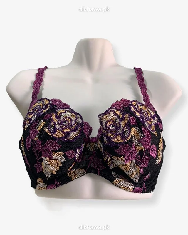 Push up bras with lace details -Imported Stocklot Branded Net Pushup Bra - Underwired Bra -Non Padded Bra - Pack of 2 Push up bras with lace details -Imported Stocklot Branded Net Pushup Bra - Underwired Bra -Non Padded Bra - Pack of 2