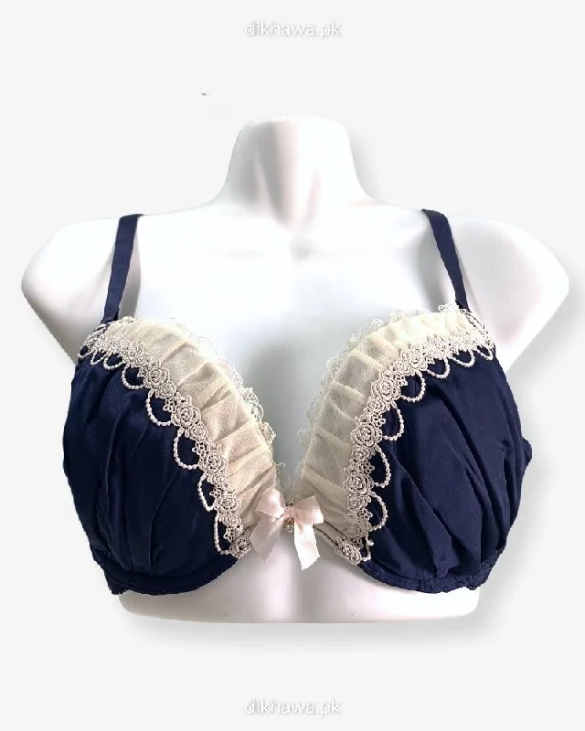 Push up bralette for comfort -Imported Stocklot Branded Net Pushup Bra - Underwired Bra -Non Padded Bra - Pack of 2 Push up bralette for comfort -Imported Stocklot Branded Net Pushup Bra - Underwired Bra -Non Padded Bra - Pack of 2
