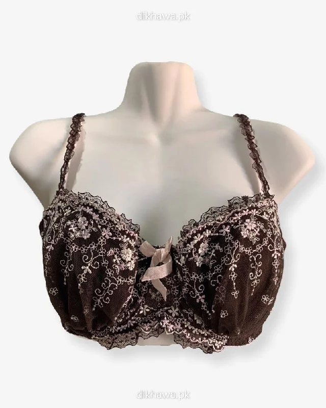 Push up bra for asymmetrical breasts -Imported Stocklot Branded Net Pushup Bra - Underwired Bra -Non Padded Bra - Pack of 2 Push up bra for asymmetrical breasts -Imported Stocklot Branded Net Pushup Bra - Underwired Bra -Non Padded Bra - Pack of 2