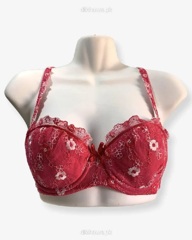 Push up bras with secure payment -Imported Stocklot Branded  Net Pushup Bra - Underwired Bra  Non Padded Bra - Pack of 2
