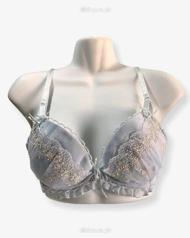 Push up bras with easy returns -Imported Stocklot Branded Net Pushup Bra - Underwired Bra Non Padded Bra - Pack of 2 Push up bras with easy returns -Imported Stocklot Branded Net Pushup Bra - Underwired Bra Non Padded Bra - Pack of 2