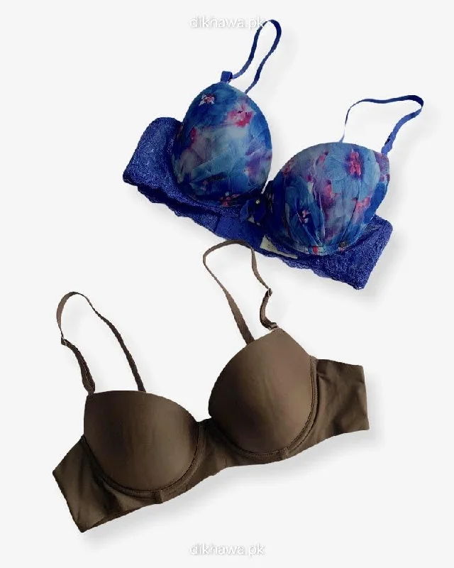 Push up bras for date night -Imported Stocklot Branded Net Pushup Bra - Underwired Bra - Padded Bra - Pack of 2 Push up bras for date night -Imported Stocklot Branded Net Pushup Bra - Underwired Bra - Padded Bra - Pack of 2