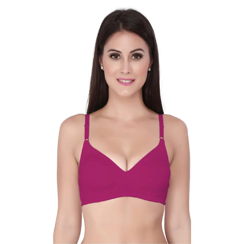 Which non wired bras are best for sensitive skin? -246Medium Coverage Non Padded Non Wired Cotton Bra-CB-305