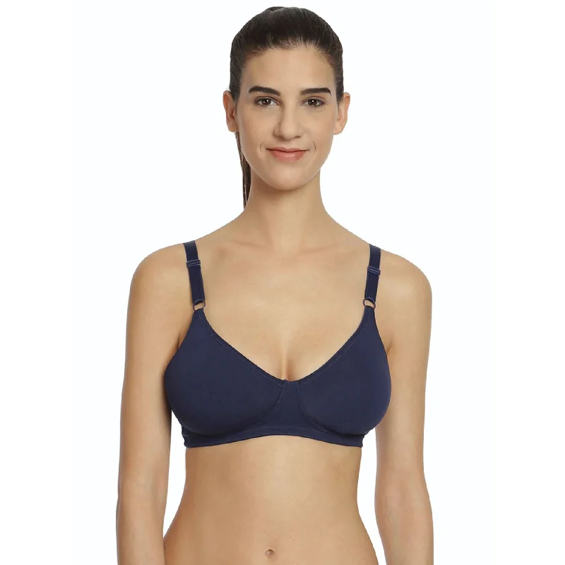 Non wired bras near me open now -Medium Coverage Non Padded Non Wired Cotton Bra-CB-305