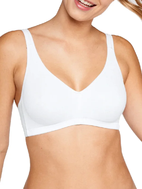Non wired bras with high quality -Elasticup - One Size Fits All Soft Bra - White