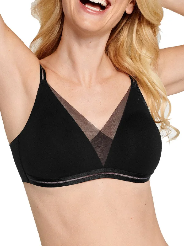 Non wired bras that are affordable -The Monday Four-Way Full Cup Bra - Black