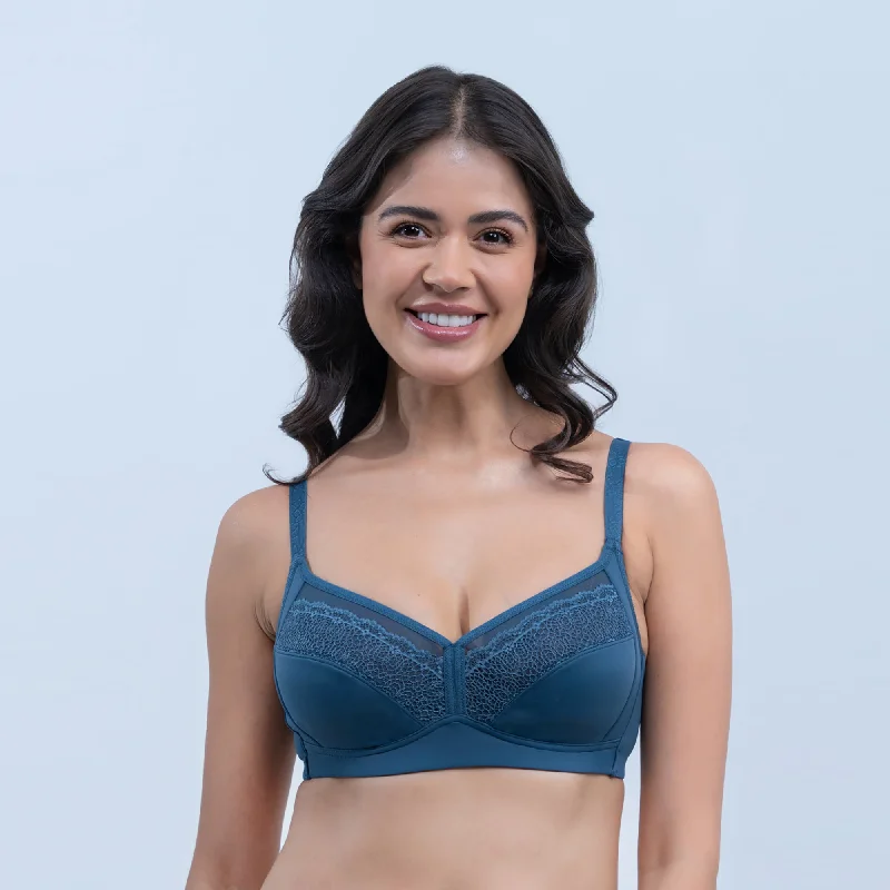 Non wired bras for every girl -Non Padded Non Wired Full Coverage Lacy T-shirt Bra-FB-710 Non wired bras for every girl -Non Padded Non Wired Full Coverage Lacy T-shirt Bra-FB-710