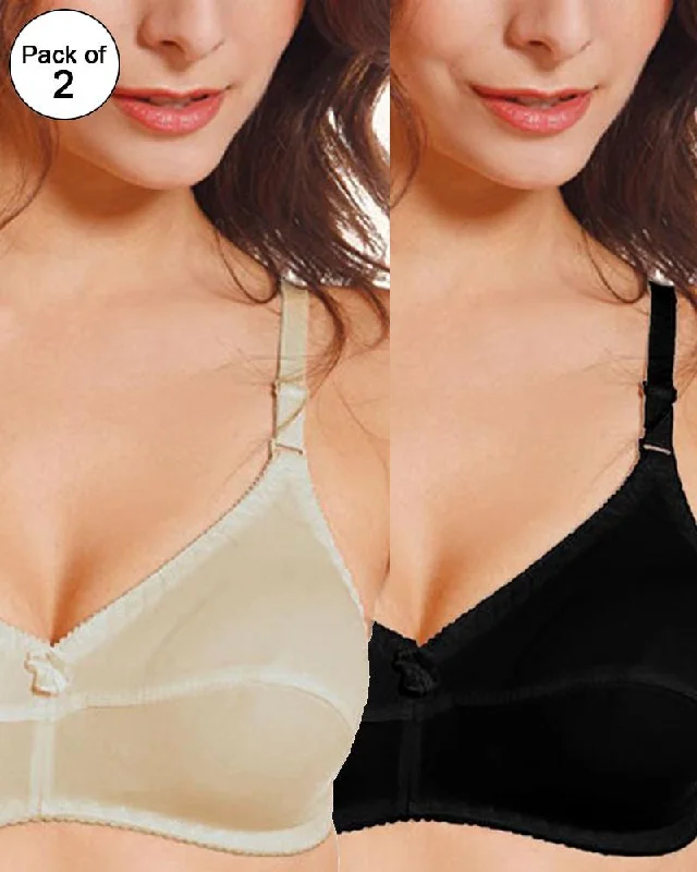 Non wired bras for your wardrobe -Pack of 2 Apple Bra - Flourish
