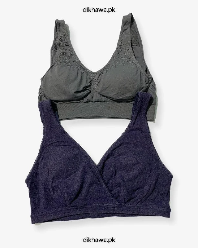 Non wired bras that are machine washable -Pack Of 2 - Impact Non Padded Sports Bra Ladies Jogging Bra Imported Stocklot Branded Sports Bra Non wired bras that are machine washable -Pack Of 2 - Impact Non Padded Sports Bra Ladies Jogging Bra Imported Stocklot Branded Sports Bra