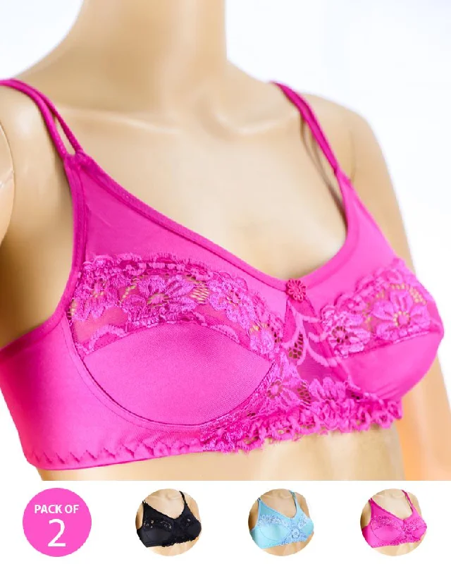 Non wired bras for sensitive skin eczema -26Pack of 2 - Madam Bra - BOE - Non Padded, Non Wired Bra, Soft Jersey Cotton Lace Bra Non wired bras for sensitive skin eczema -26Pack of 2 - Madam Bra - BOE - Non Padded, Non Wired Bra, Soft Jersey Cotton Lace Bra