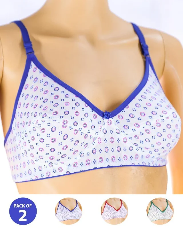 Non wired bras for hot weather -Pack of 2 Madam Bra - S27 - Non Padded Bra - Non Wired Bra Non wired bras for hot weather -Pack of 2 Madam Bra - S27 - Non Padded Bra - Non Wired Bra