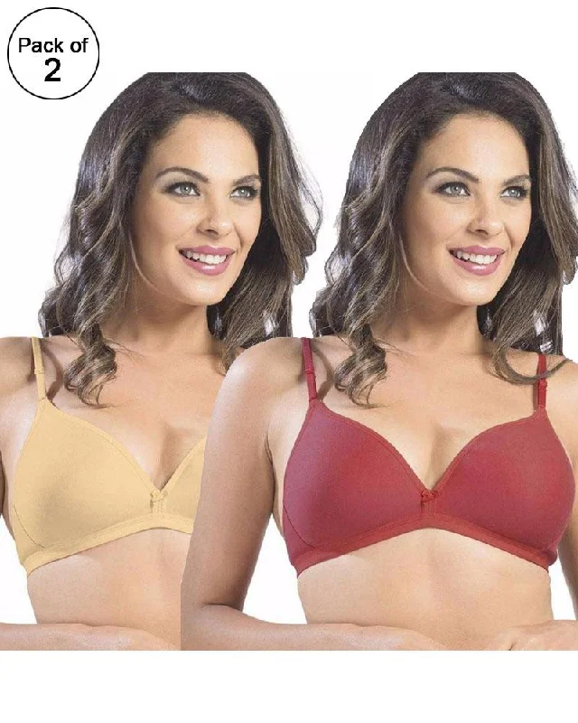 Why should I wear a non wired bra? -3Pack of 2 - Sonari Omania Bra - Non Padded Non Wired - Imported Bra - Random Colors Why should I wear a non wired bra? -3Pack of 2 - Sonari Omania Bra - Non Padded Non Wired - Imported Bra - Random Colors