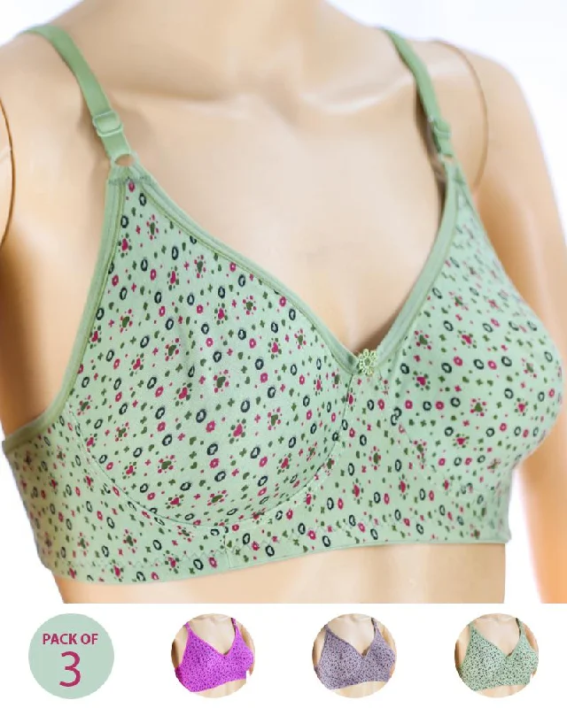 Can non wired bras provide enough lift? -3Pack of 3 - Madam Bra - M-8 - Non Padded, Non Wired Bra, Soft Jersey Cotton Bra