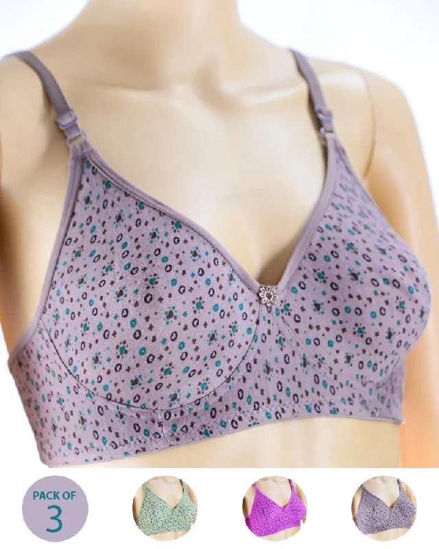 Where can I buy supportive non wired bras for large breasts? -Pack of 3 - Madam Bra - M-8 - Non Padded, Non Wired Bra, Soft Jersey Cotton Bra Where can I buy supportive non wired bras for large breasts? -Pack of 3 - Madam Bra - M-8 - Non Padded, Non Wired Bra, Soft Jersey Cotton Bra