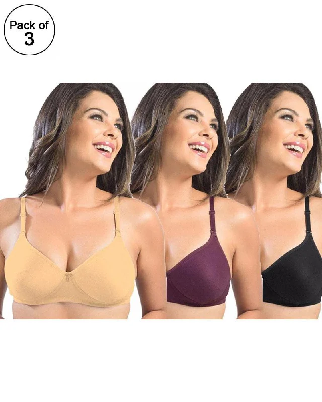 Are non wired bras good for support? -3Pack of 3 - Sonari Catwalk Bra - Non Padded Non Wired - Imported Bra - Random Colors Are non wired bras good for support? -3Pack of 3 - Sonari Catwalk Bra - Non Padded Non Wired - Imported Bra - Random Colors