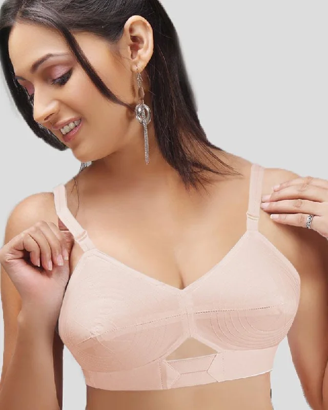 Non wired bras for the modern woman -Red Rose Bra - Tulip - Skin