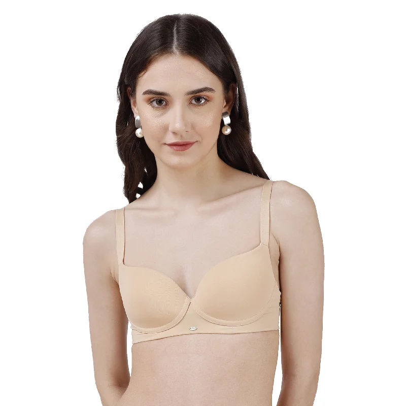 Non wired bras for every mood -Semi/ Medium Coverage Padded Non Wired T-shirt Bra-CB-133